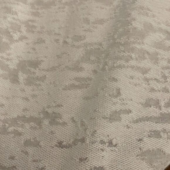 Club Monaco White Burnout Shirt Top Womens Medium Long Sleeves Knit - Picture 7 of 8